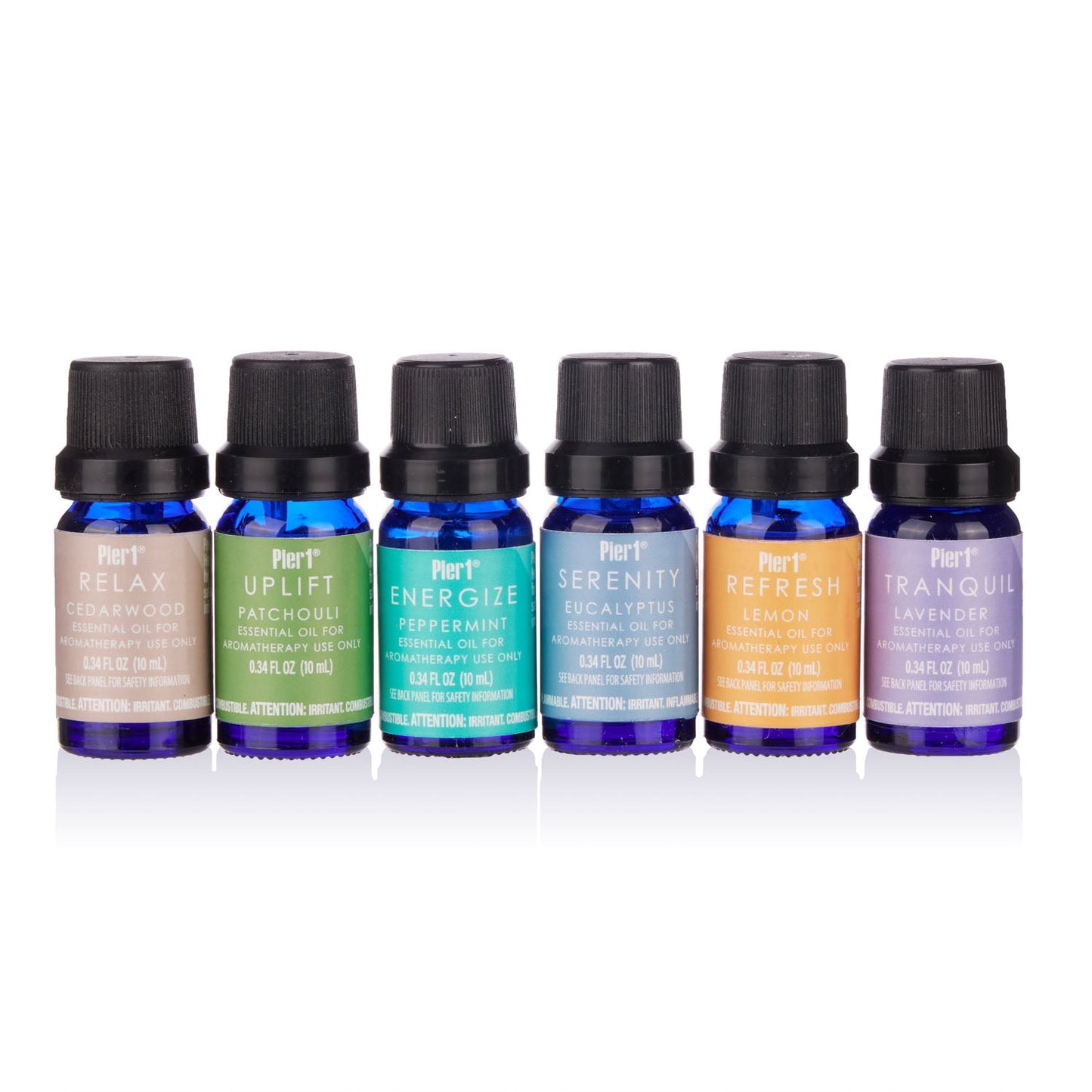 Pier 1 Aromatherapy Set of 6 Essential Oils