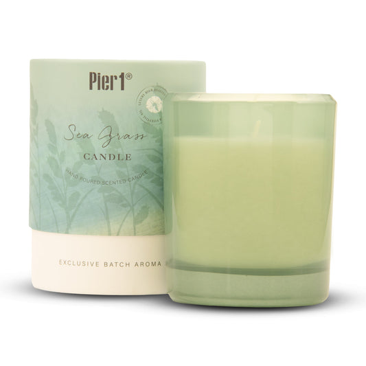 Pier 1 Sea Grass 8oz Boxed Soy Candle