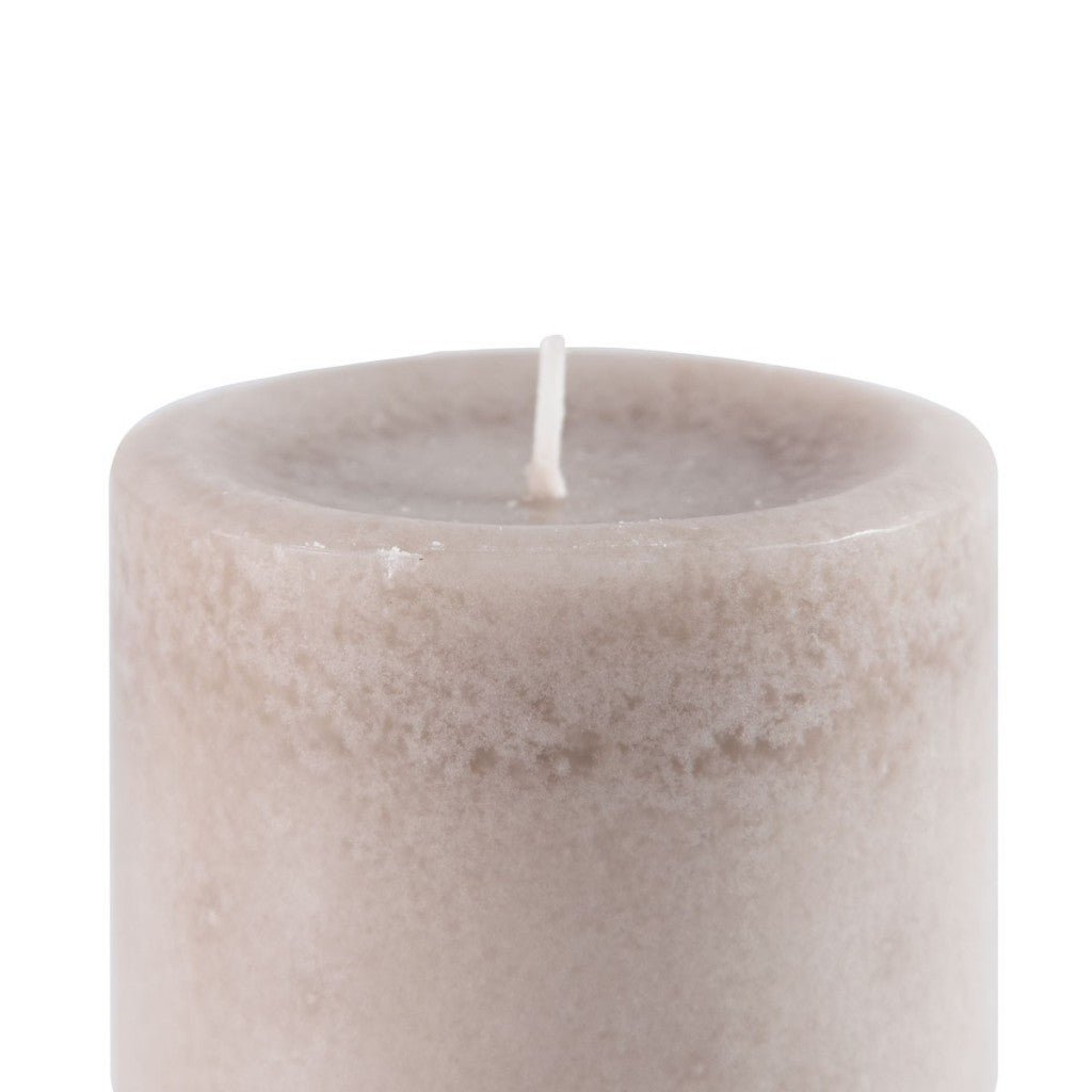 Pier 1 Magnolia Blooms 3X4 Mottled Pillar Candle - Pier 1