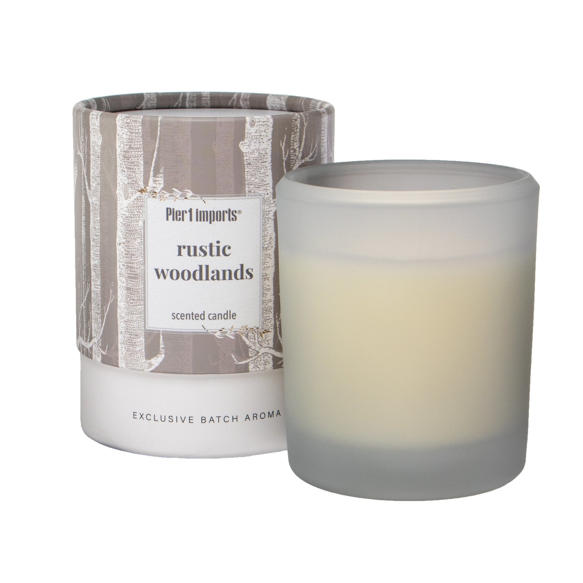 Pier 1 Rustic Woodlands 8oz Boxed Soy Candle - Pier 1